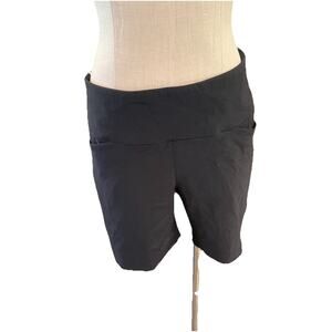 Lady Hagen Women’s Pull-On Golf Shorts L Black 7” Inseam Tummy Control Stretch
